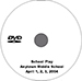 Black print on white disc